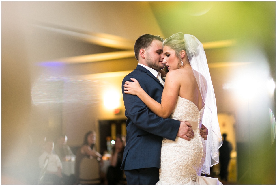 Bride and Groom first dance by Omaha Wedding Photographer 