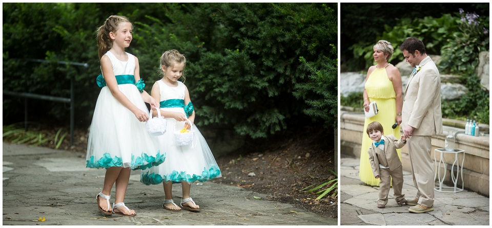 Flower girls at Elmwood Park