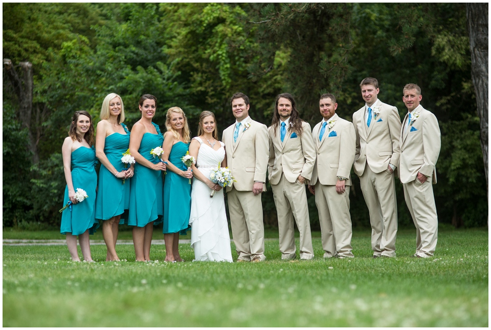 Wedding party at Elmwood Park