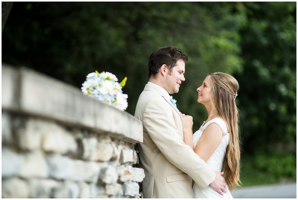 Bride and groom portraits at Elmwood park