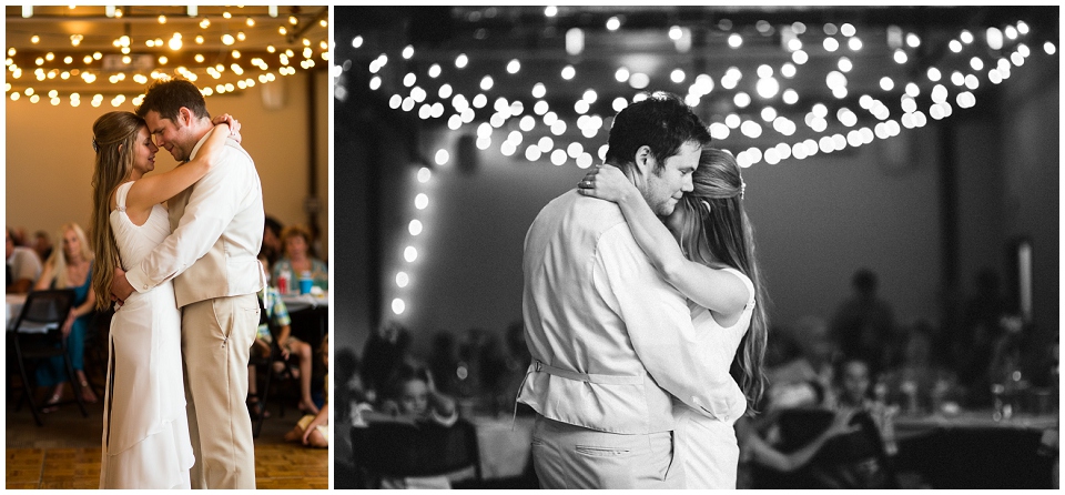 Bride and Grooms first dance at The Living Room Omaha NE